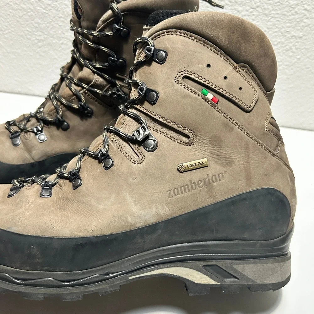 Zamberlan 996 Vioz GTX Brown Leather Hiking Boots Gore-Tex Vibram Made in Italy